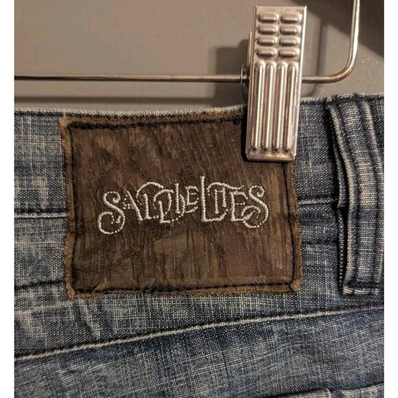 Saddlelites Proteus Bootcut Size 33 Medium Wash Blue Denim Jeans S - Picture 12 of 15